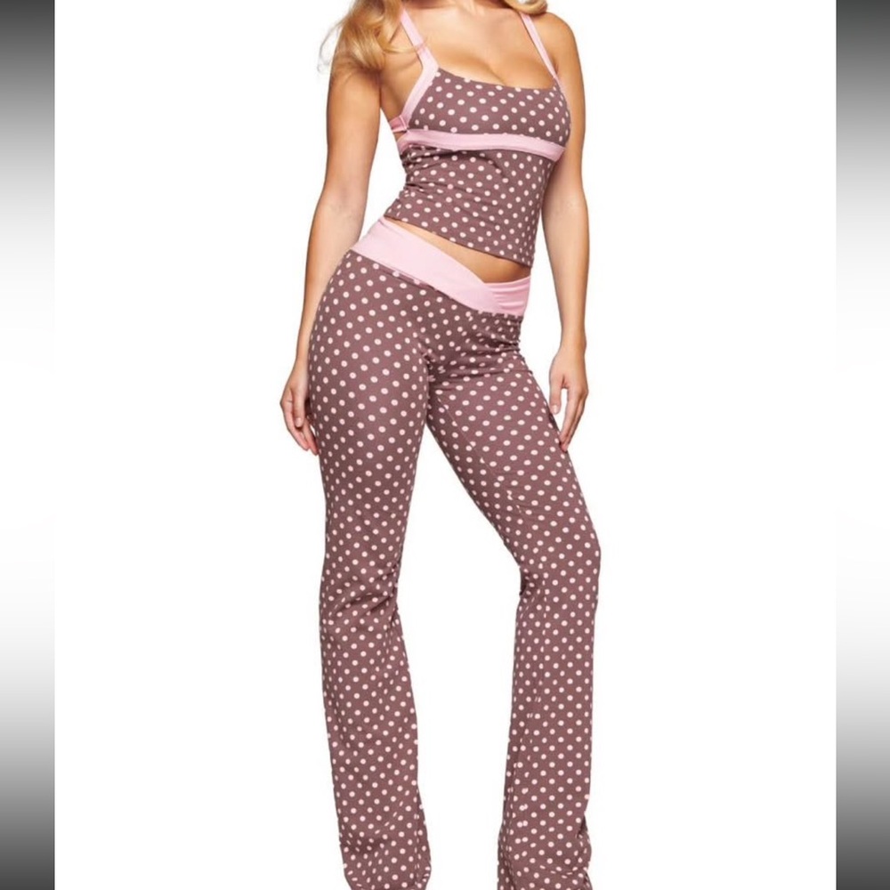I am Gia Polka Dot Set - Pink and Brown